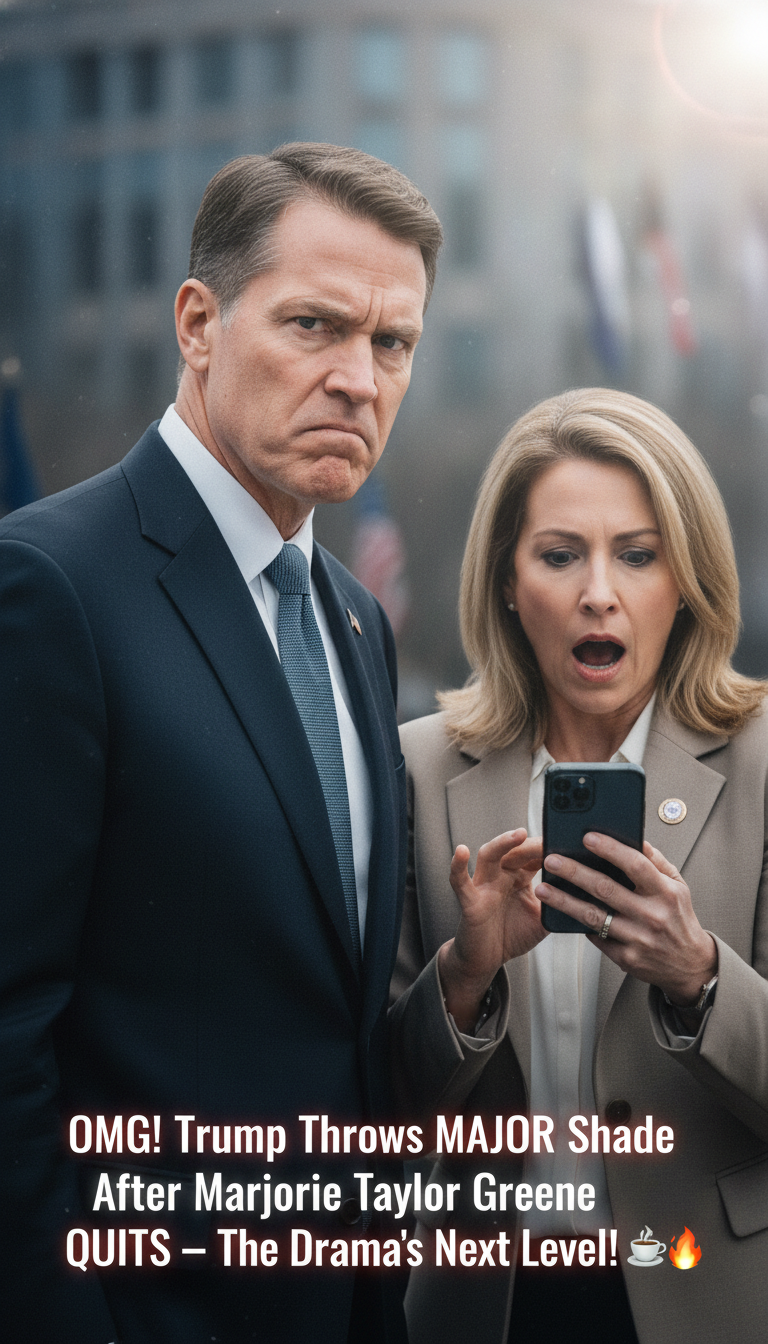 OMG! Trump Throws MAJOR Shade After Marjorie Taylor Greene QUITS — The Drama’s Next Level! ☕🔥