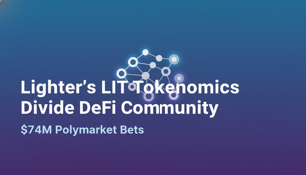 How Lighter’s LIT Tokenomics Divide DeFi Community Amid $74M Polymarket Bets