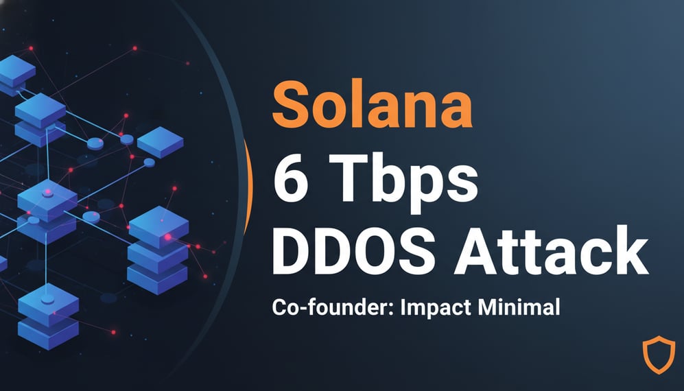 Solana Faces 6 Tbps DDoS Attack, Co-founder Calls Impact Minimal