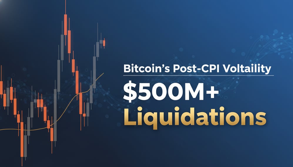 How Did Bitcoin’s Post-CPI Volatility Trigger Over $500M in Liquidations?