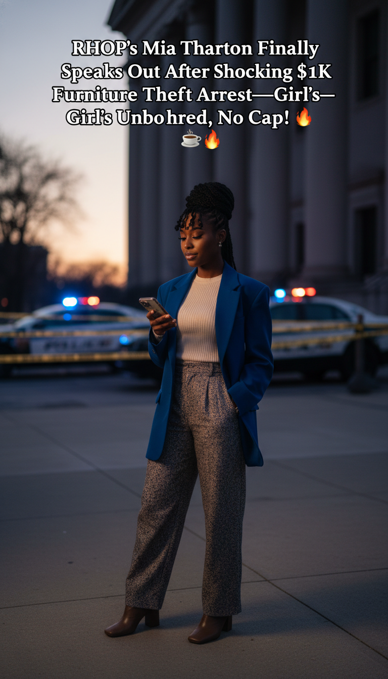 RHOP’s Mia Thornton Finally Speaks Out After Shocking $11K Furniture Theft Arrest—Girl’s Unbothered, No Cap! ☕🔥