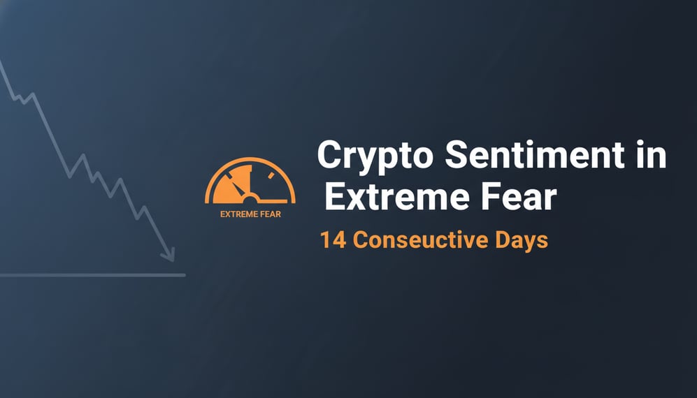 Why Is Crypto Sentiment in ‘Extreme Fear’ for 14 Consecutive Days?