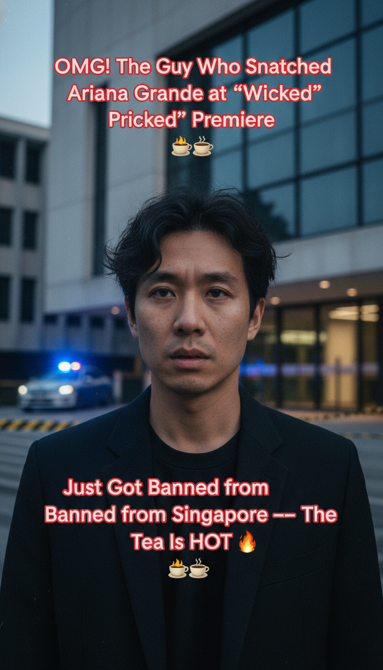 OMG! The Guy Who Snatched Ariana Grande at ‘Wicked’ Premiere Just Got Banned from Singapore — The Tea Is HOT 🔥☕