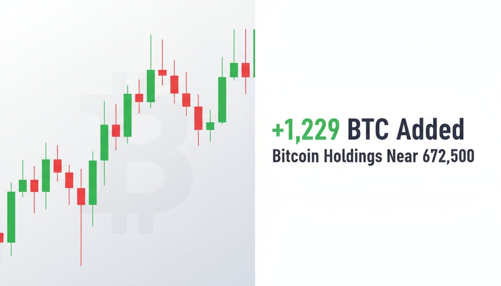 Michael Saylor’s Strategy Adds 1,229 BTC as Bitcoin Holdings Near 672,500