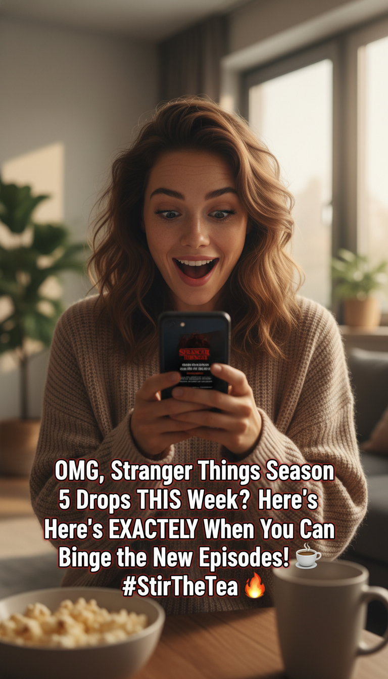 OMG, Stranger Things Season 5 Drops THIS Week?! Here’s EXACTLY When You Can Binge the New Episodes! ☕🔥 #StirTheTea