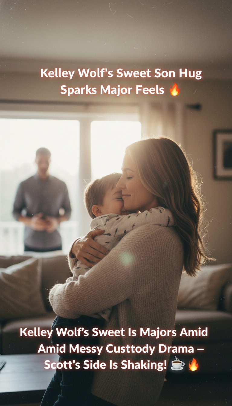 Kelley Wolf’s Sweet Son Hug Sparks Major Feels Amid Messy Custody Drama — Scott’s Side Is Shaking! ☕🔥