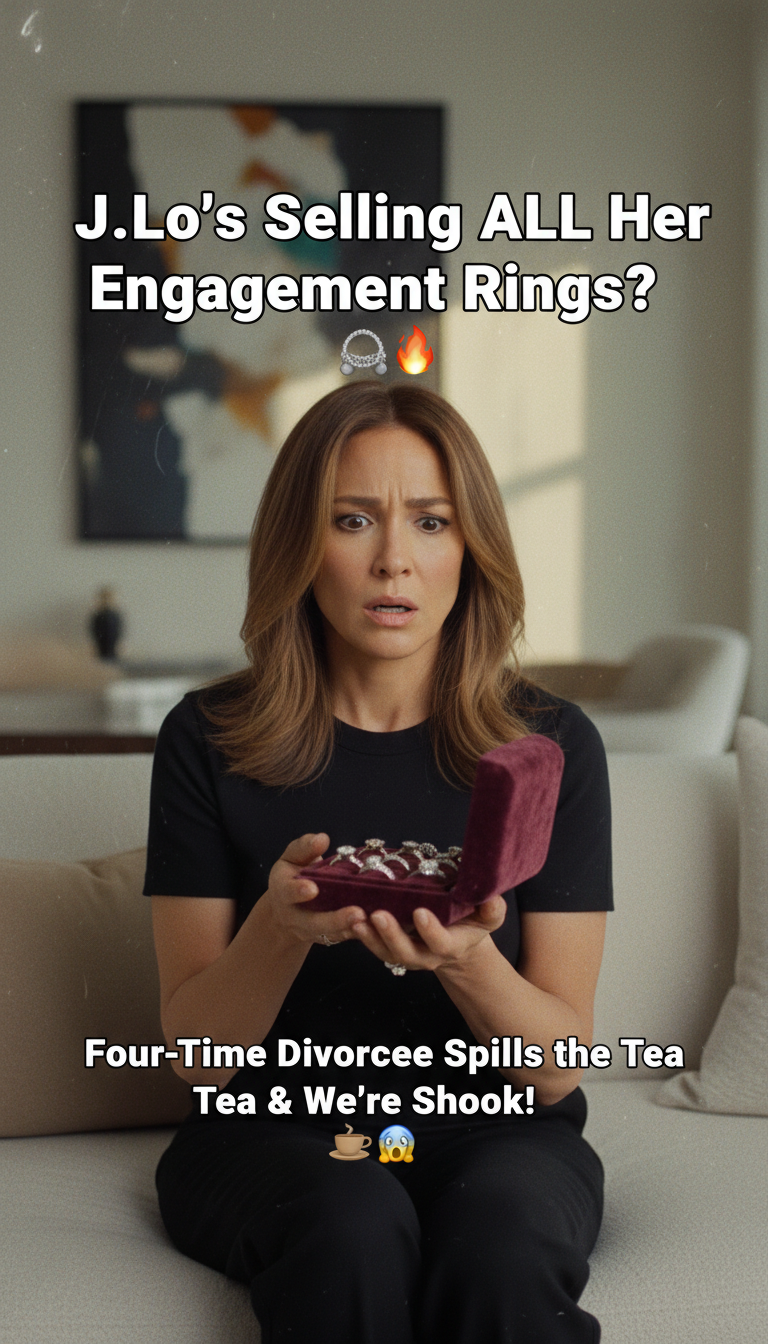 J.Lo’s Selling ALL Her Engagement Rings?! 💍🔥 Four-Time Divorcee Spills the Tea & We’re Shook! ☕😱