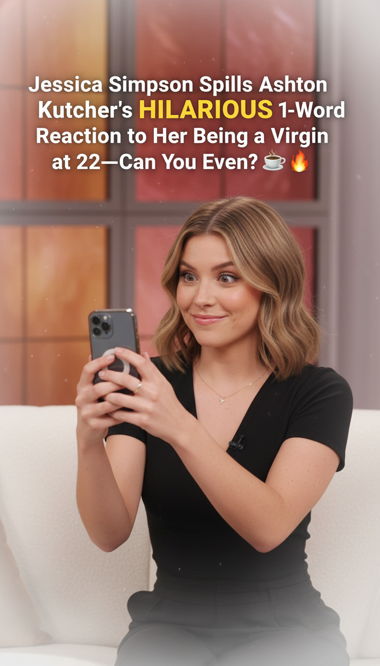 Jessica Simpson Spills Ashton Kutcher’s HILARIOUS 1-Word Reaction to Her Being a Virgin at 22—Can You Even?! ☕🔥