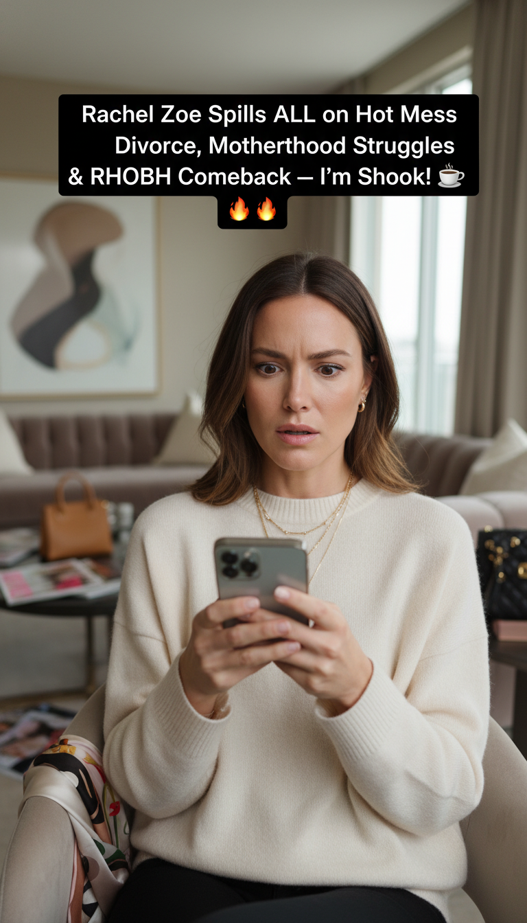 Rachel Zoe Spills ALL on Hot Mess Divorce, Motherhood Struggles & RHOBH Comeback — I’m Shook! ☕🔥