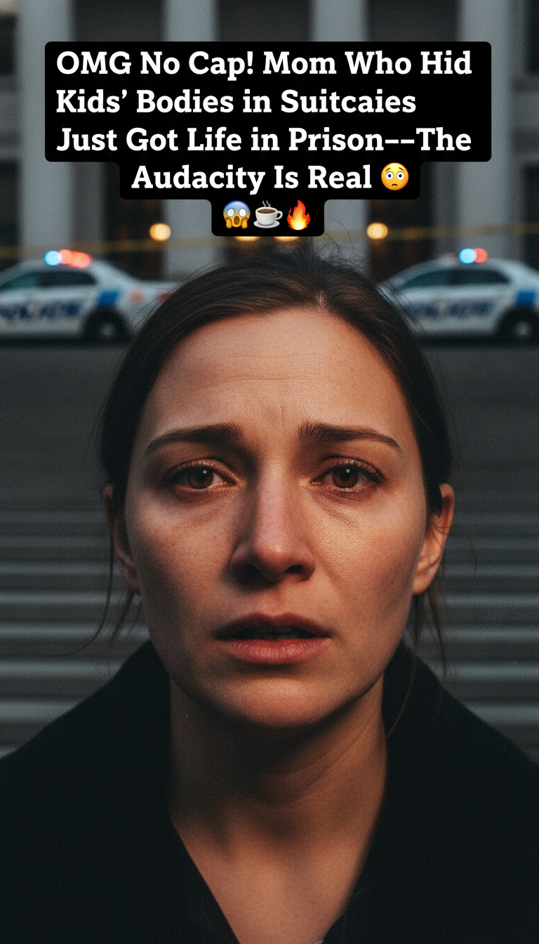 OMG No Cap! Mom Who Hid Kids' Bodies in Suitcases Just Got Life in Prison—The Audacity Is Real 😳☕🔥