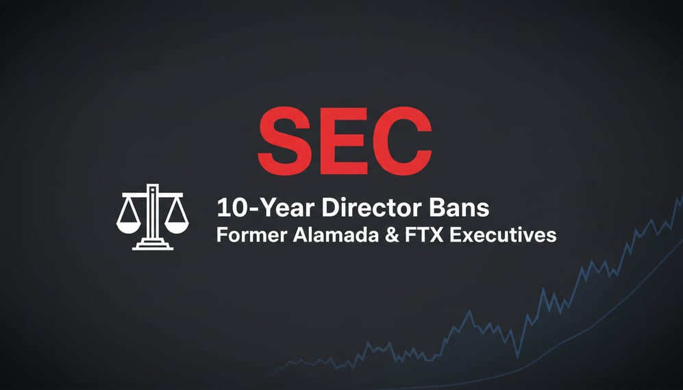 SEC Imposes 10-Year Director Bans on Former Alameda and FTX Executives