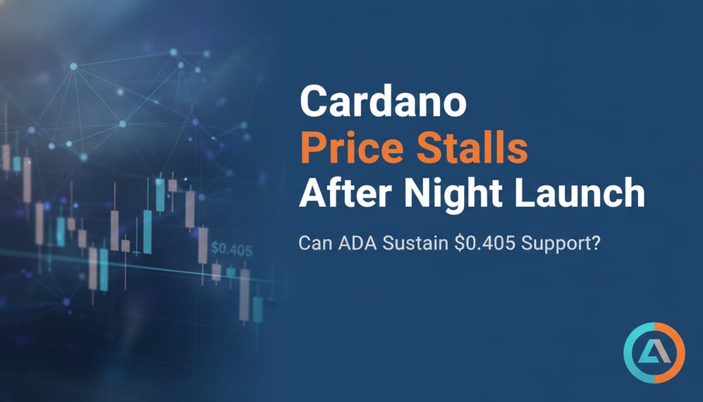 Cardano Price Stalls After Night Launch – Can ADA Sustain $0.405 Support?