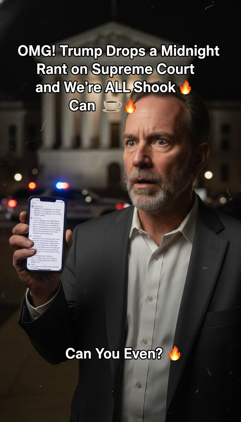 OMG! Trump Drops a Midnight Rant on Supreme Court and We're ALL Shook ☕🔥 Can You Even?!