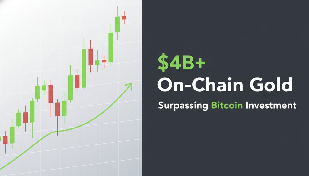 On-Chain Gold Surpasses $4B as Investors Favor It Over Bitcoin