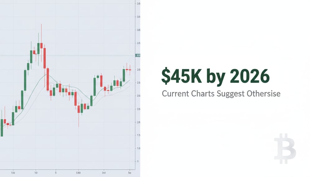 Bitcoin’s Fractal Predicts $45K by 2026, But Current Charts Suggest Otherwise