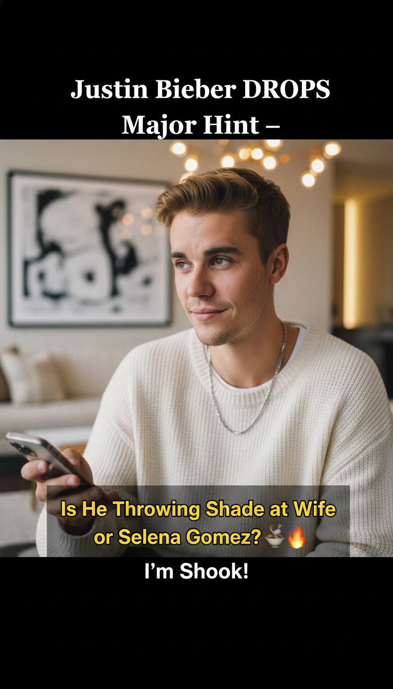 Justin Bieber DROPS Major Hint — Is He Throwing Shade at Wife or Selena Gomez? ☕🔥 I'm Shook!