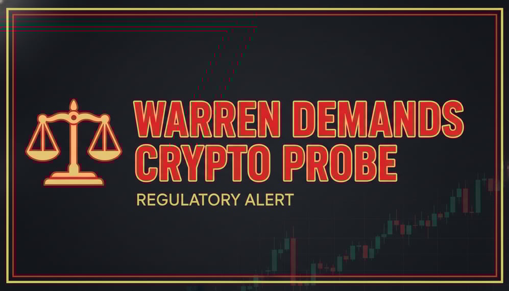 Senator Warren Calls for Investigation into Trump-Linked Crypto Amid Market Bill Delays
