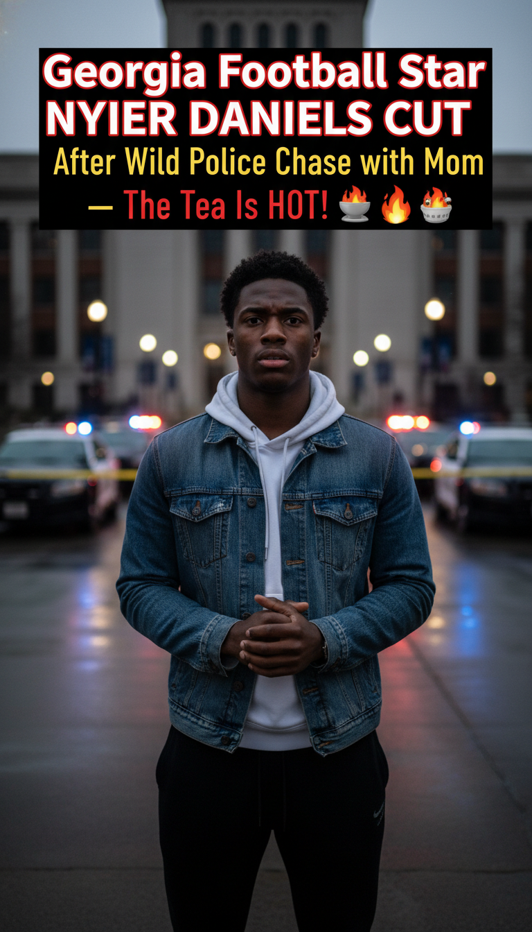 Georgia Football Star NYIER DANIELS CUT After Wild Police Chase with Mom — The Tea Is HOT! ☕🔥😳