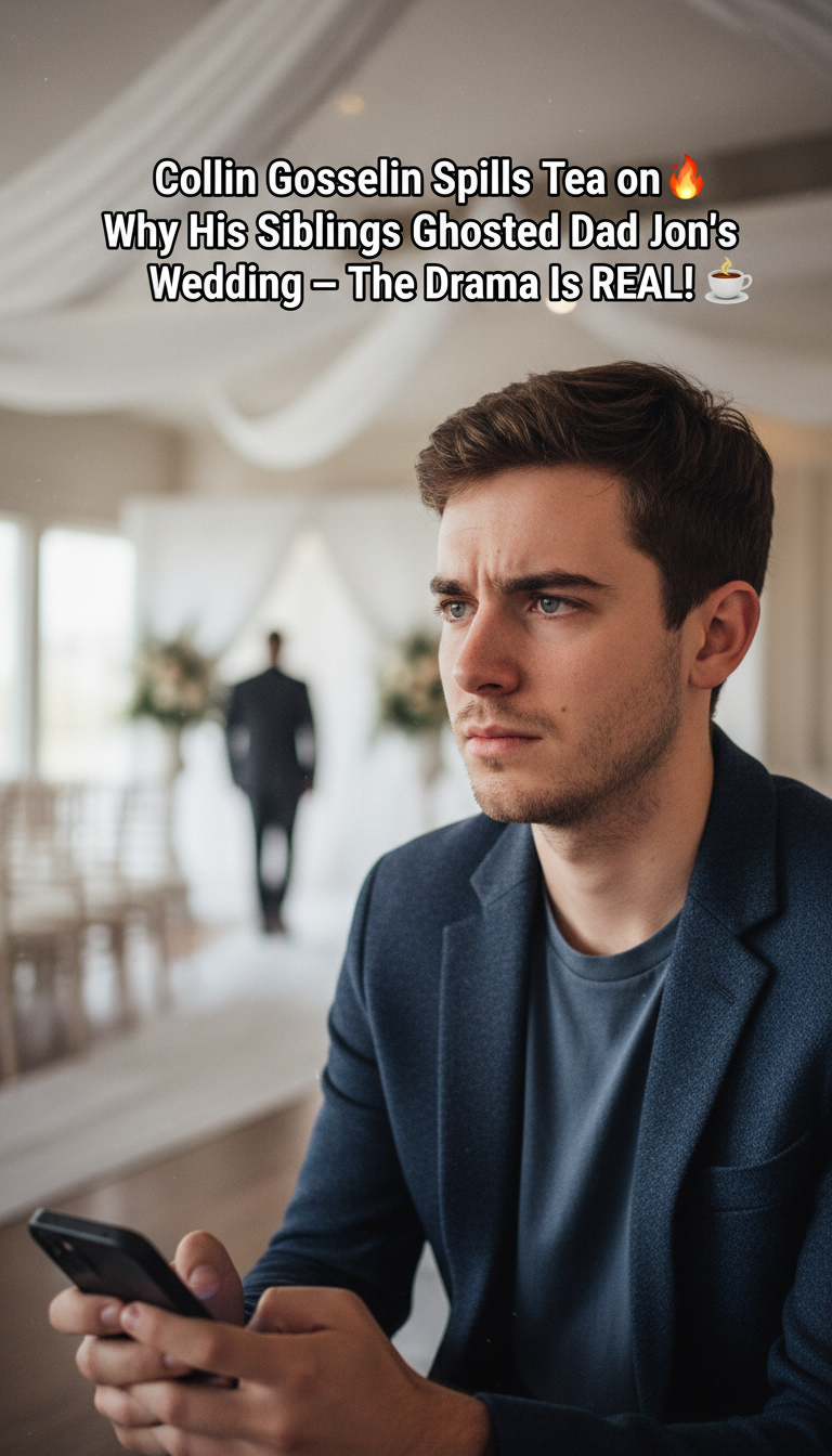 Collin Gosselin Spills Tea on Why His Siblings Ghosted Dad Jon’s Wedding — The Drama Is REAL! ☕🔥