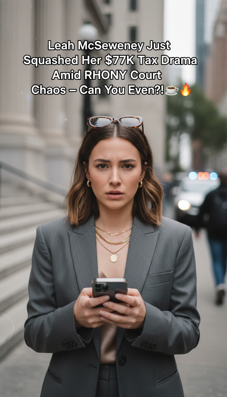 Leah McSweeney Just Squashed Her $77K Tax Drama Amid RHONY Court Chaos — Can You Even?! ☕🔥