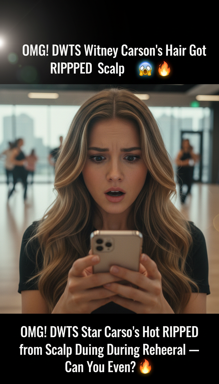 OMG! DWTS Star Witney Carson’s Hair Got RIPPED from Her Scalp During Rehearsal — Can You Even?! 😱🔥