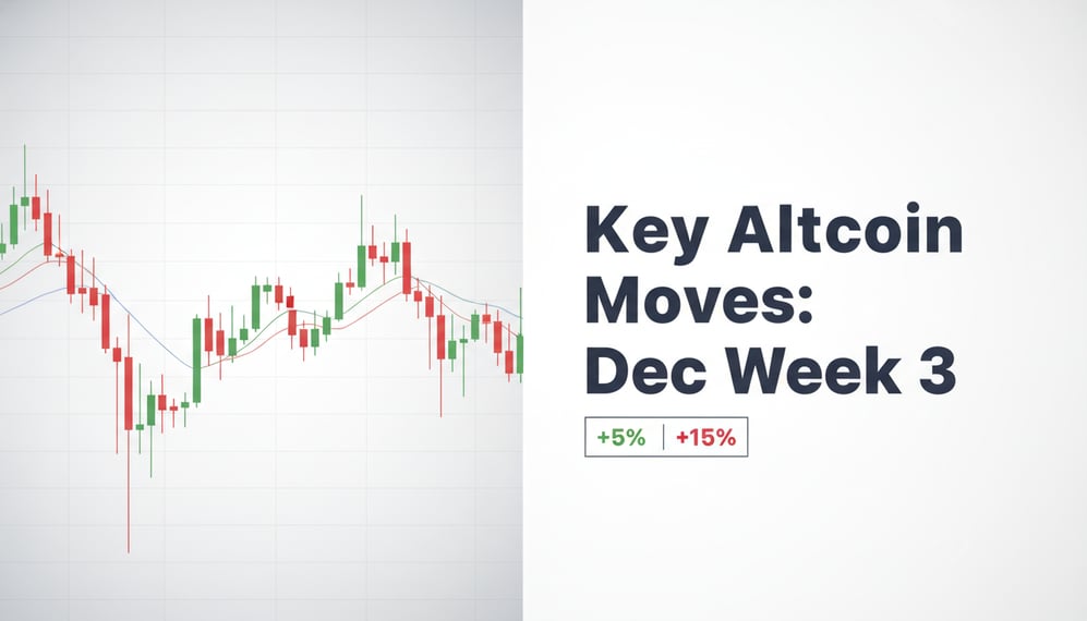 Which Altcoins Could See Key Moves in the Third Week of December 2025?