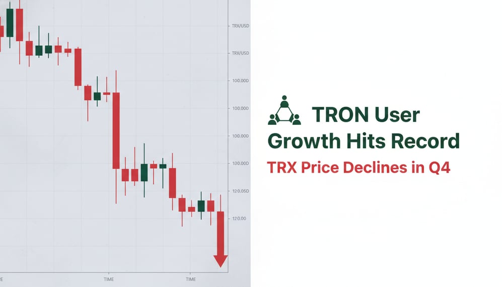 TRON Network User Growth Hits Record While TRX Price Declines in Q4