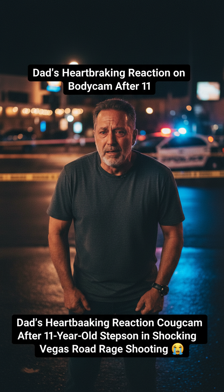 Dad’s Heartbreaking Reaction Caught on Bodycam After 11-Year-Old Stepson Killed in Shocking Vegas Road Rage Shooting 😭🔥
