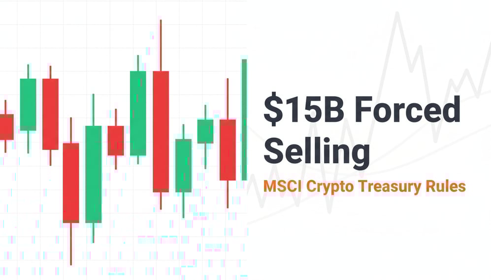 How MSCI’s New Crypto Treasury Rules Could Trigger $15B in Forced Selling