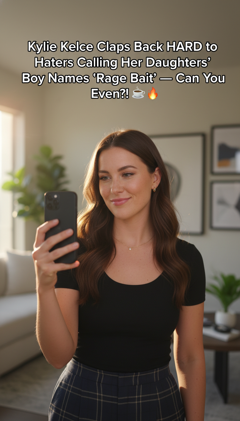 Kylie Kelce Claps Back HARD to Haters Calling Her Daughters’ Boy Names 'Rage Bait'—Can You Even?! ☕🔥