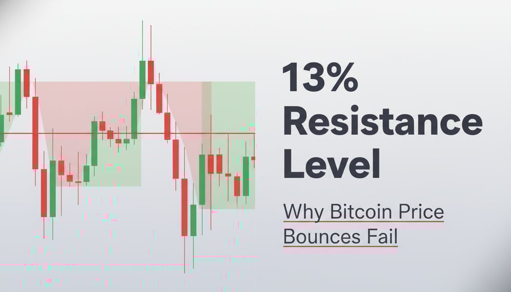 Why Bitcoin’s Price Bounces Fail: The Impact of the 13% Resistance Level