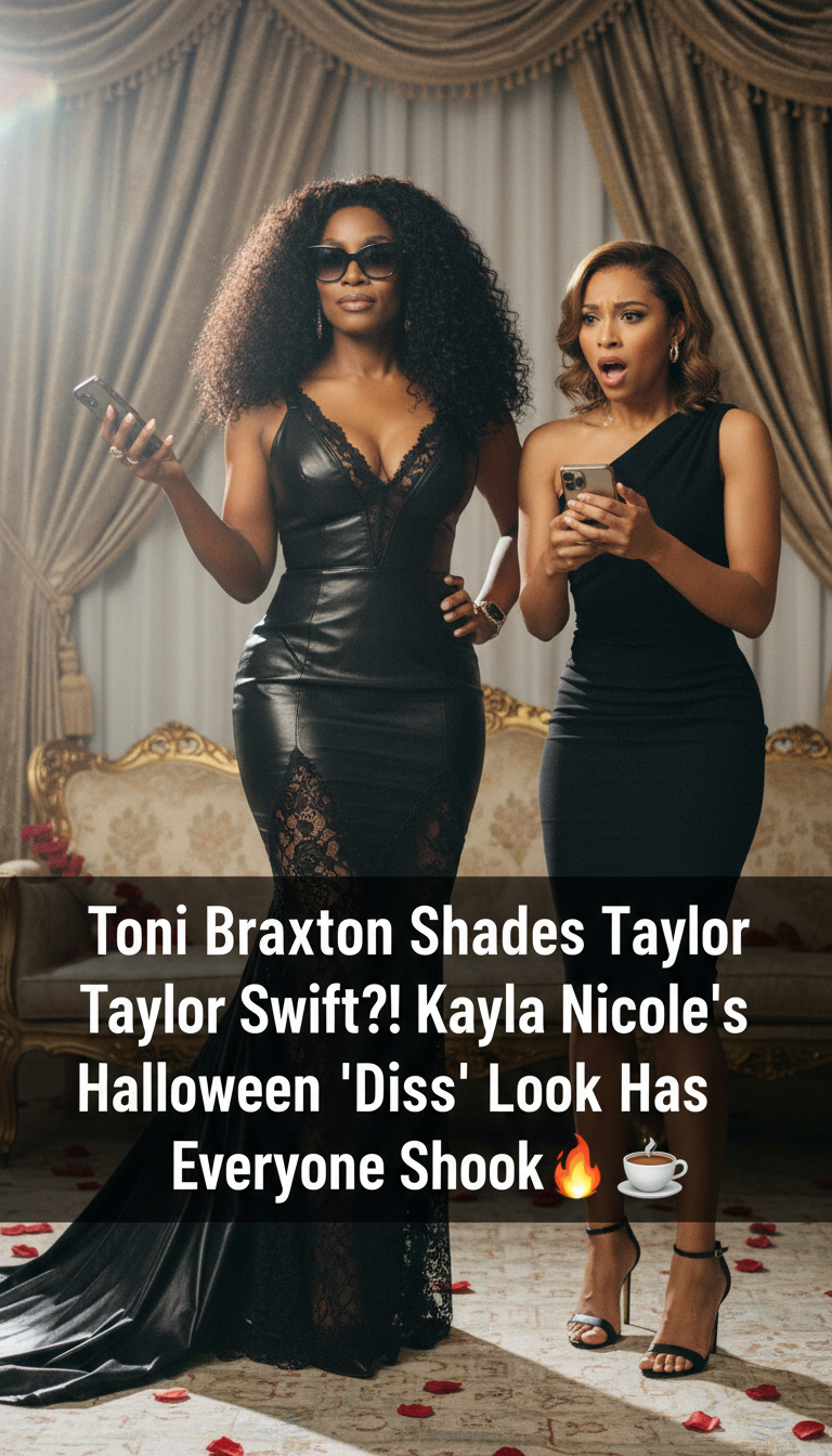 Toni Braxton Shades Taylor Swift?! Kayla Nicole’s Halloween ‘Diss’ Look Has Everyone Shook ☕🔥