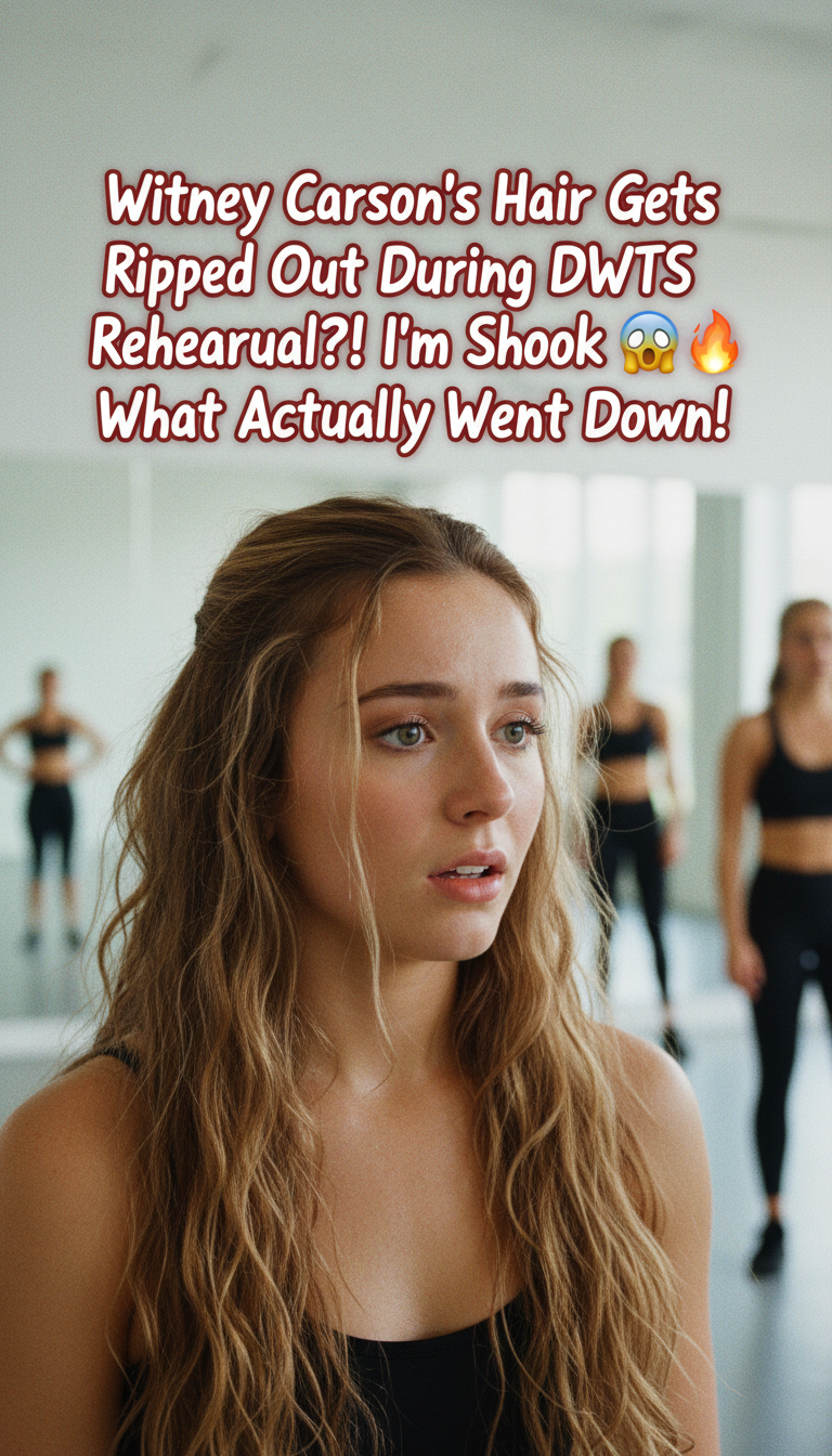 Witney Carson’s Hair Gets Ripped Out During DWTS Rehearsal?! I’m Shook 😱🔥 What Actually Went Down!