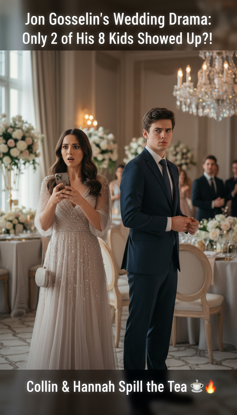 Jon Gosselin’s Wedding Drama: Only 2 of His 8 Kids Showed Up?! Collin & Hannah Spill the Tea ☕🔥