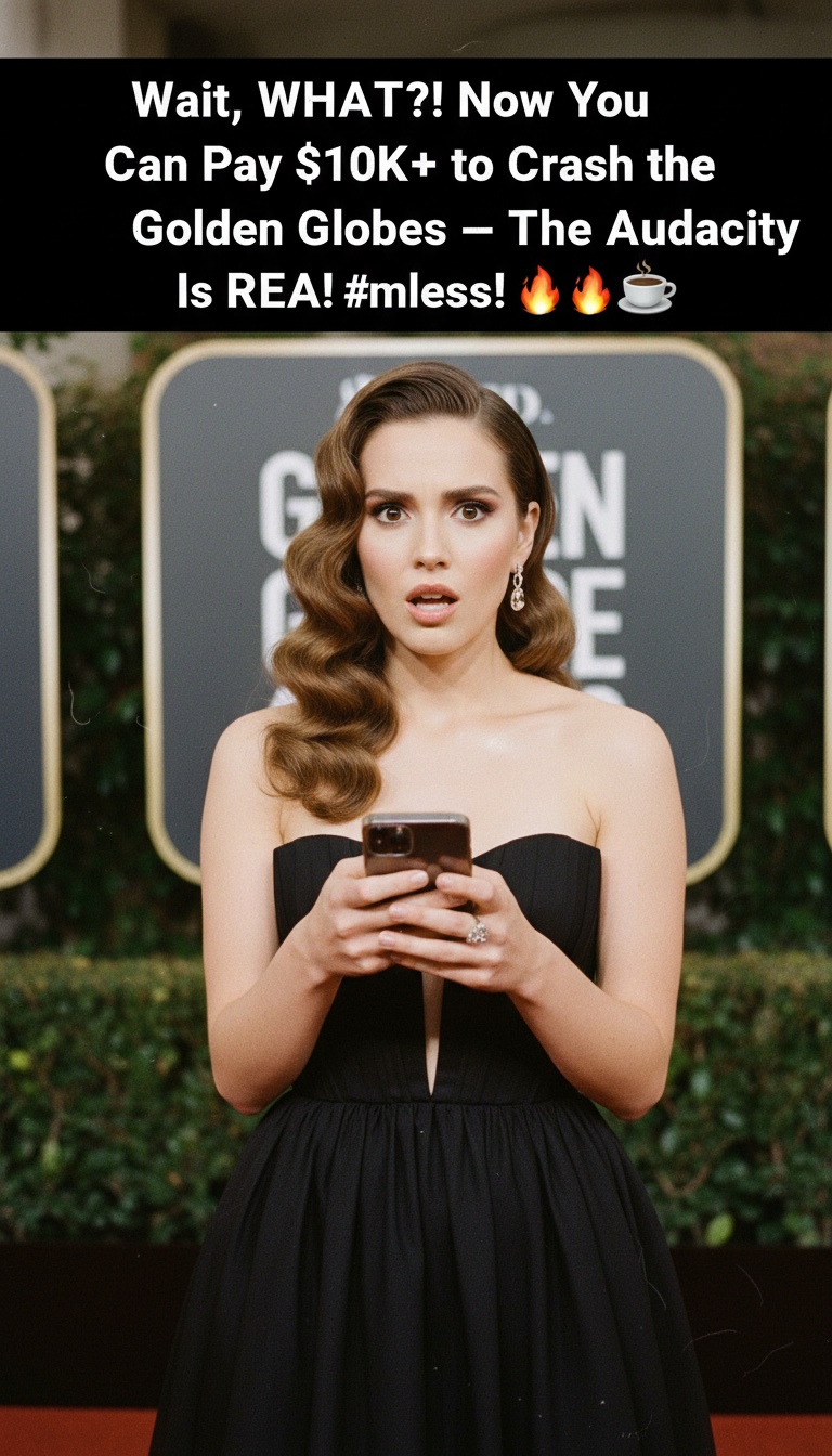 Wait, WHAT?! Now You Can Pay $10K+ to Crash the Golden Globes — The Audacity Is REAL! ☕🔥 #Shameless