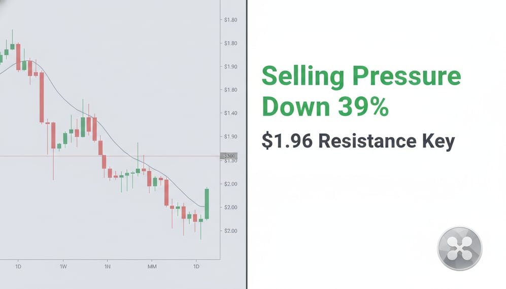 XRP Selling Pressure Drops 39% but $1.96 Resistance Still Key