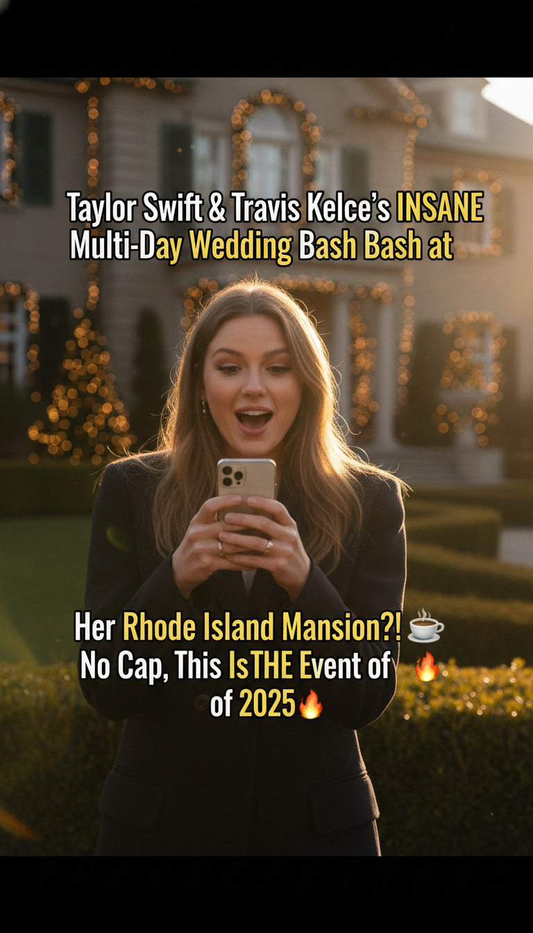 Taylor Swift & Travis Kelce’s INSANE Multi-Day Wedding Bash at Her Rhode Island Mansion?! ☕🔥 No Cap, This Is THE Event of 2025!