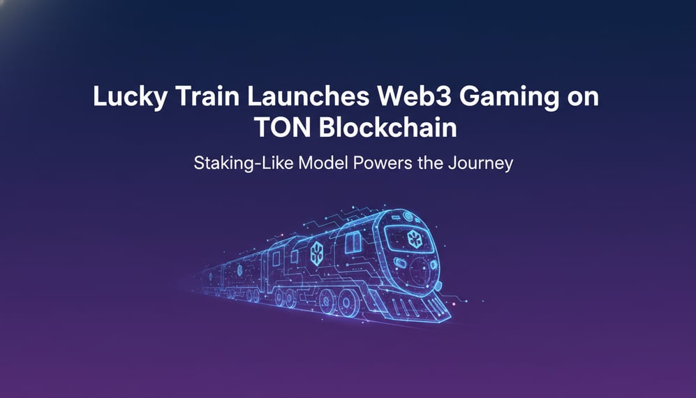 Lucky Train Launches Web3 Gaming on TON Blockchain with Staking-Like Model