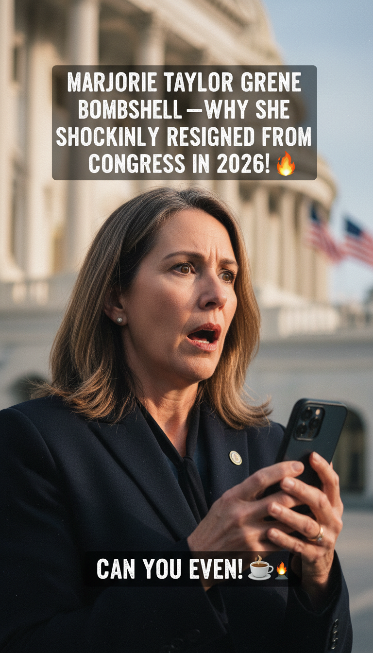 Marjorie Taylor Greene Drops Bombshell—Why She Shockingly Resigned From Congress in 2026! ☕🔥 Can You Even?!