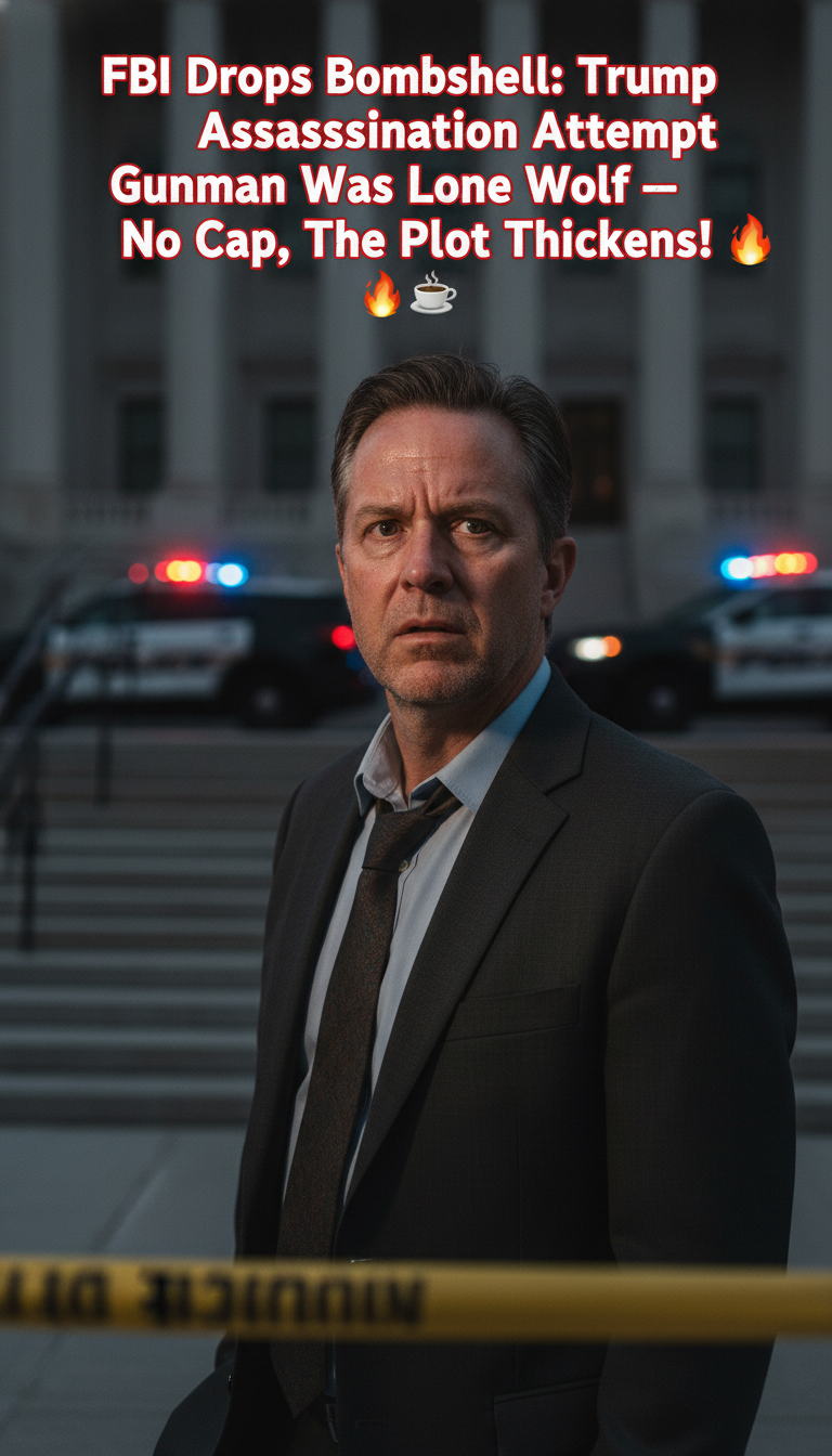 FBI Drops Bombshell: Trump Assassination Attempt Gunman Was Lone Wolf — No Cap, The Plot Thickens! 🔥☕