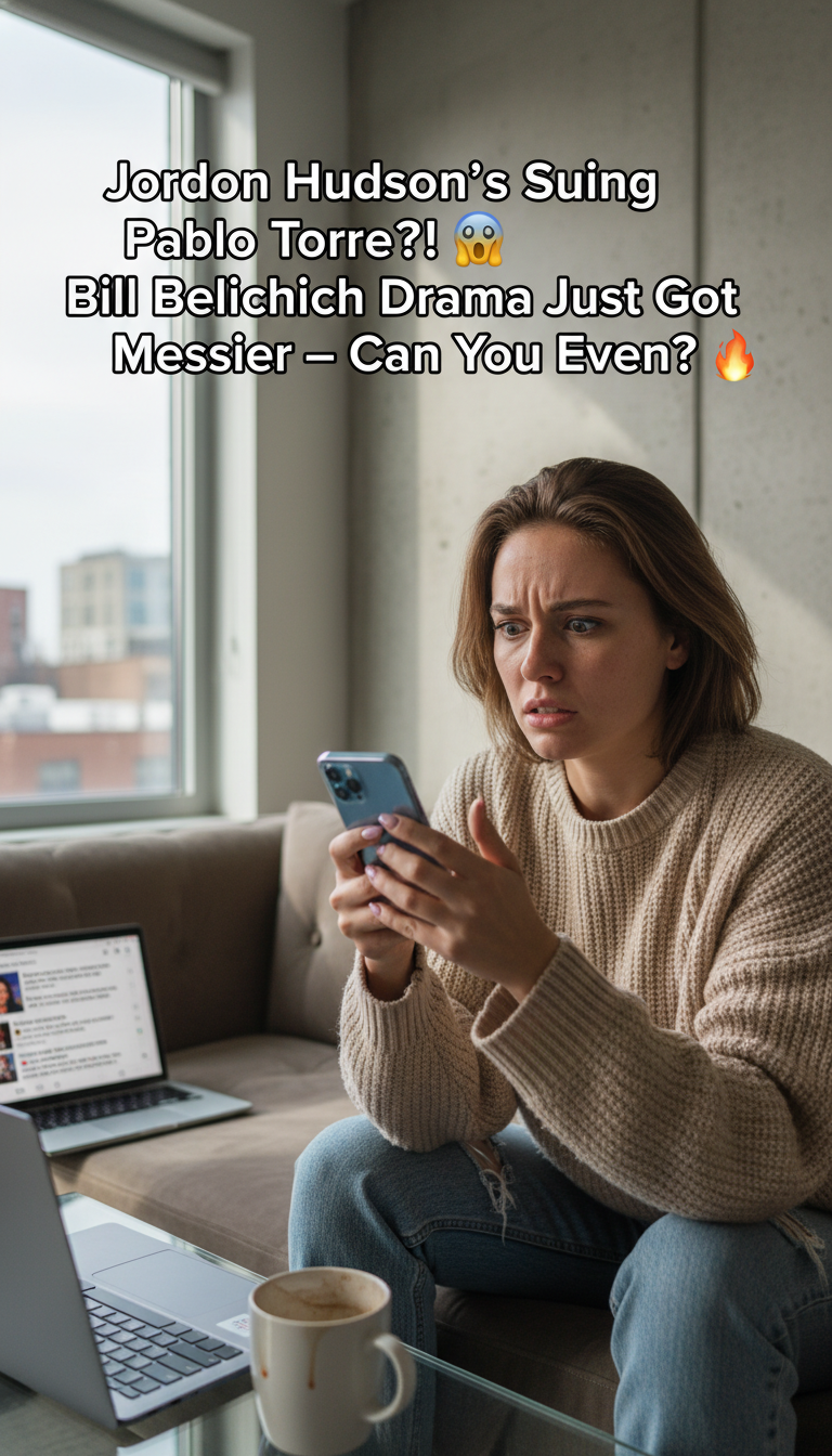 Jordon Hudson’s Suing Pablo Torre?! 😱 Bill Belichick Drama Just Got Messier — Can You Even?! ☕🔥