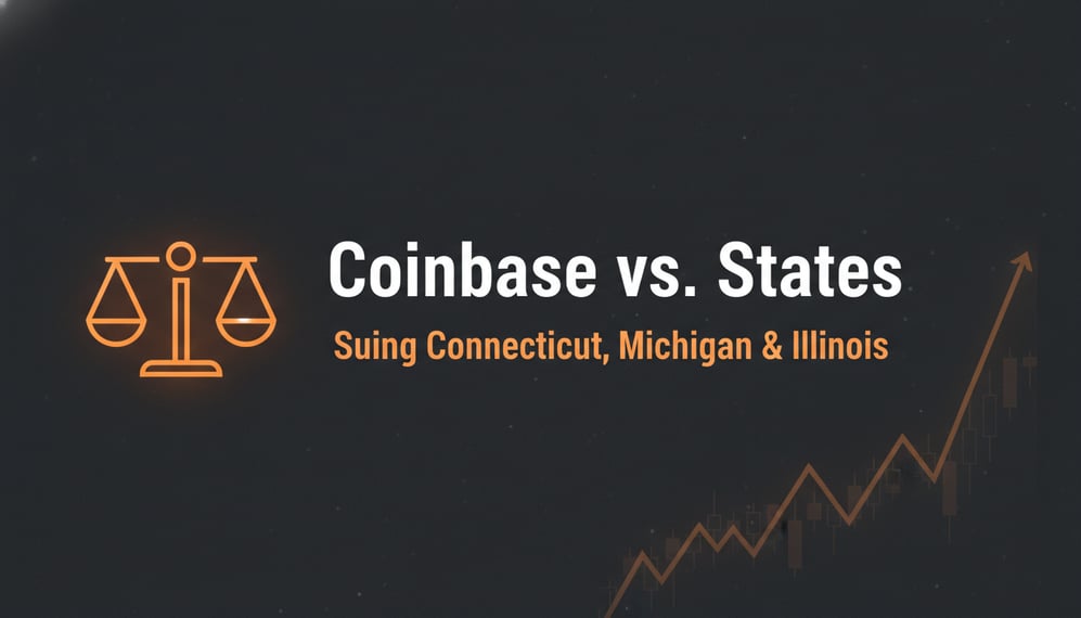 Why Is Coinbase Suing Connecticut, Michigan, and Illinois Over Prediction Market Rules?