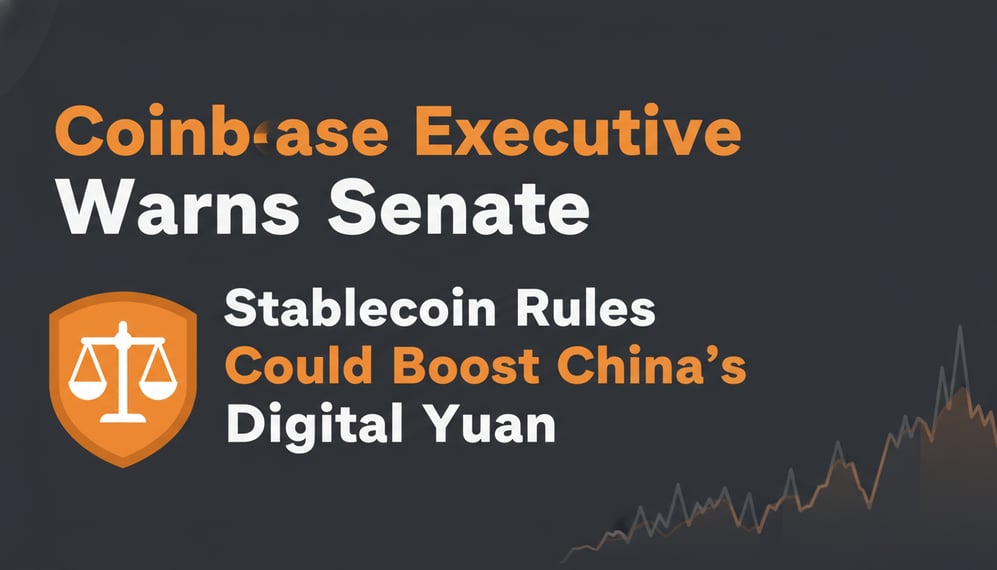 Coinbase Executive Warns Senate Stablecoin Rules Could Boost China’s Digital Yuan