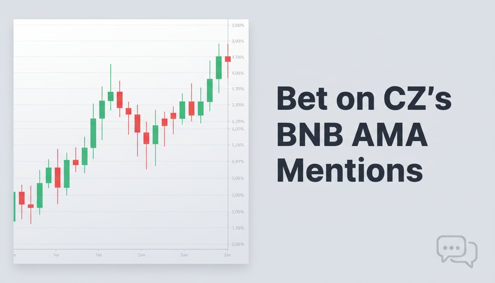 Prediction Market Lets Users Bet on CZ’s Word Mentions During BNB AMA