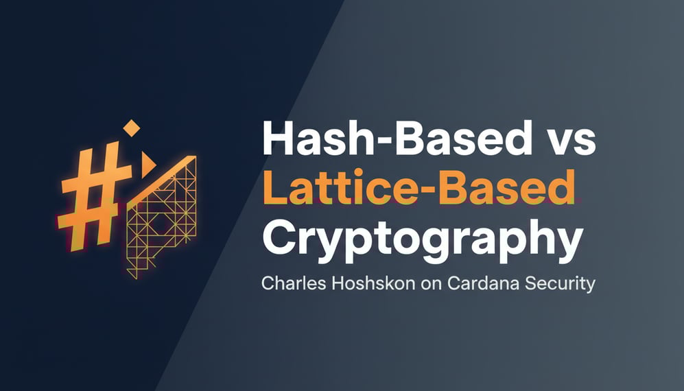 Charles Hoskinson Compares Hash-Based and Lattice-Based Cryptography for Cardano