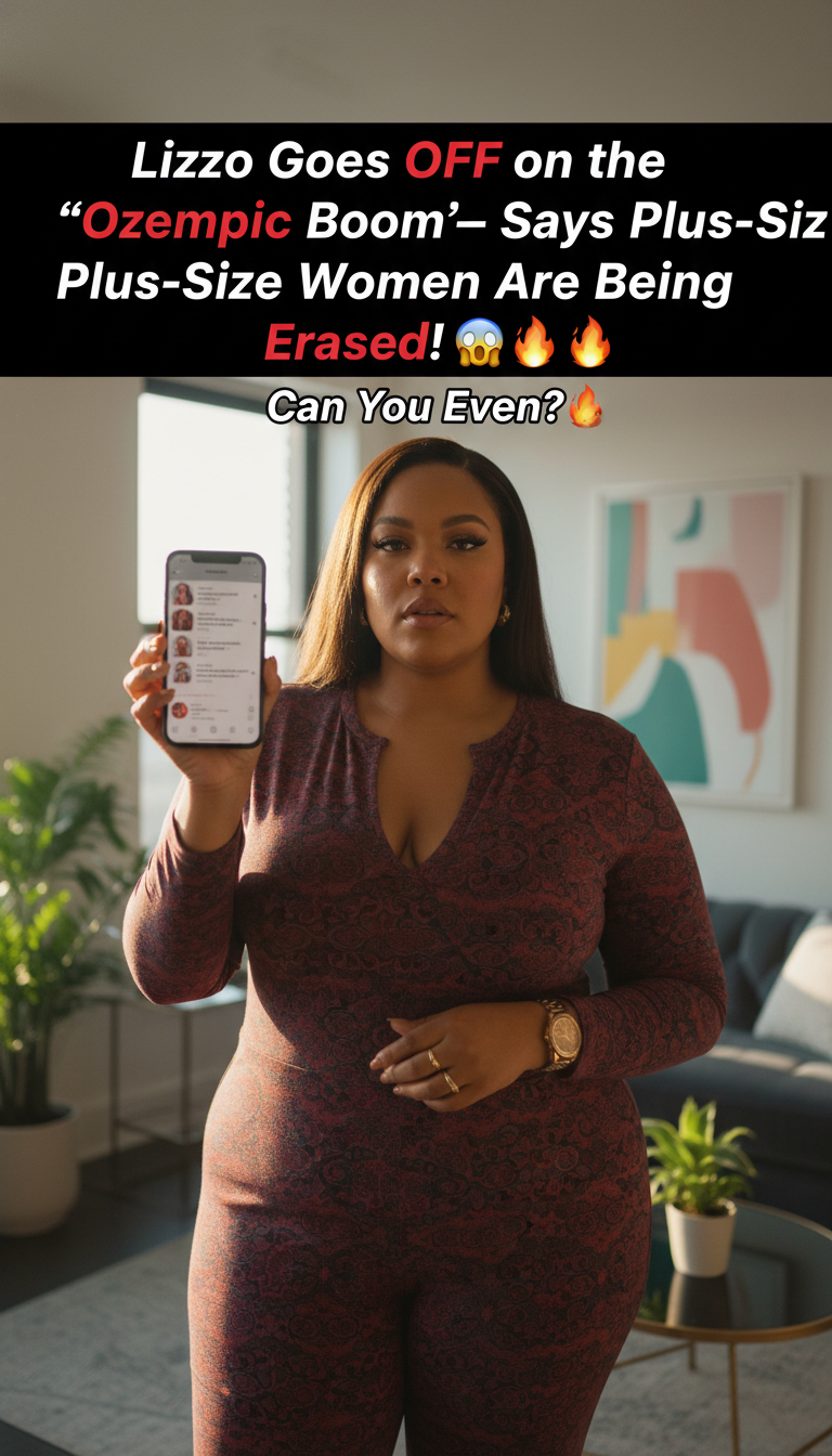 Lizzo Goes OFF on the ‘Ozempic Boom’—Says Plus-Size Women Are Being Erased! 😱🔥 Can You Even?!