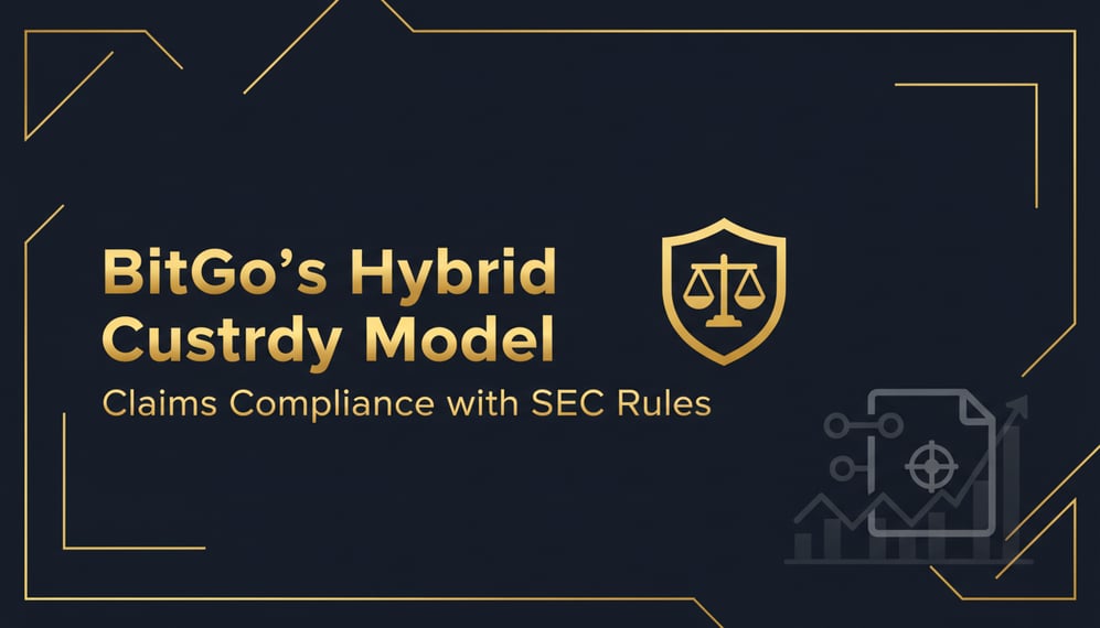 BitGo’s Hybrid Custody Model Claims Compliance with SEC Rules