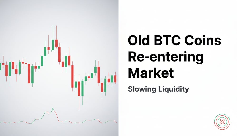 How Re-entering Old Bitcoin Coins Are Slowing Market Liquidity