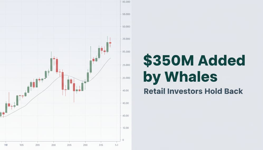 Why Are Ethereum Whales Adding $350M as Retail Investors Hold Back?