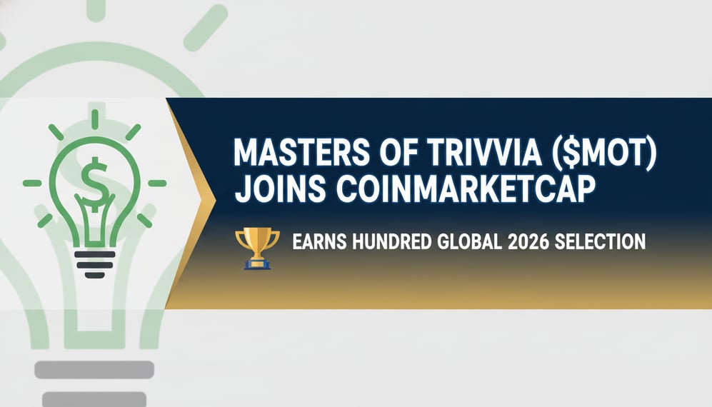 Masters of Trivia ($MOT) Joins CoinMarketCap and Earns HundrED Global 2026 Selection